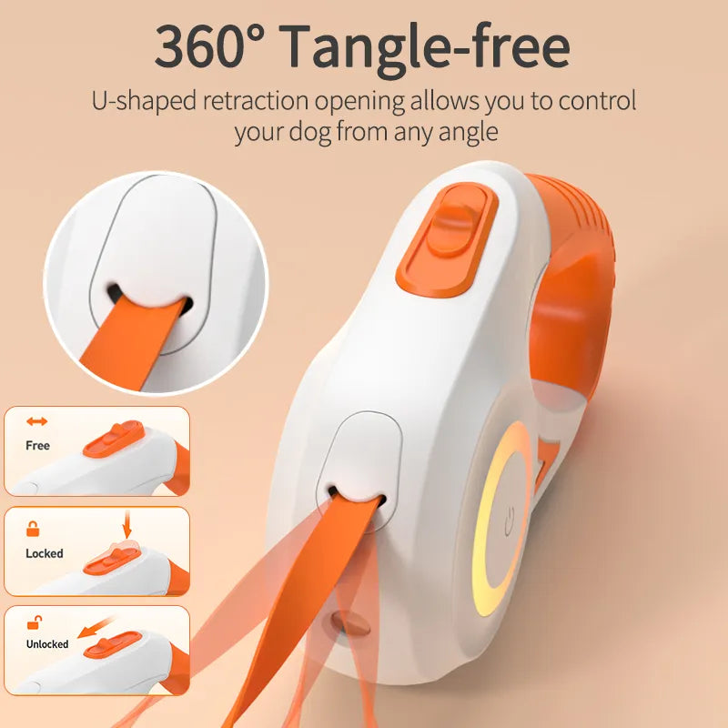 Retractable LED Dog Leash